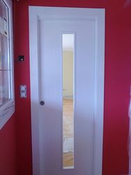 Puerta Lisa Modelo C1-1 Vidrio Estrecho